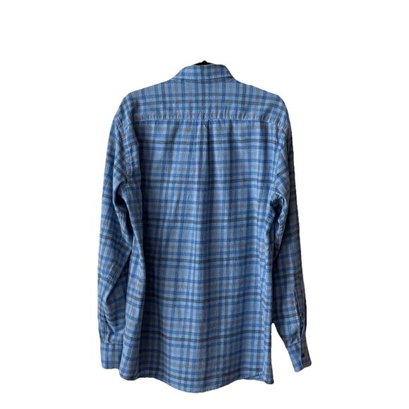 Peter Millar Mens Size Large Blue White Rock Cotton Sport Shirt‎ MF24W65LTF-CBLU - Picture 2 of 9